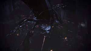 Mass Effect 3 : Mit diesem Reaper der Souvereign-Klasse können unsere verbündeten Bodentruppen nicht fertig werden.