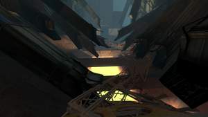 Portal 2 : Fallen Sie nicht in das Loch.