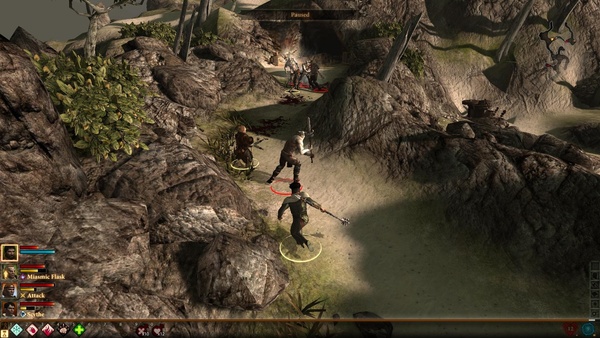 Dragon Age 2 : Im Hintergrund ist der Eingang zur Höhle zu sehen.