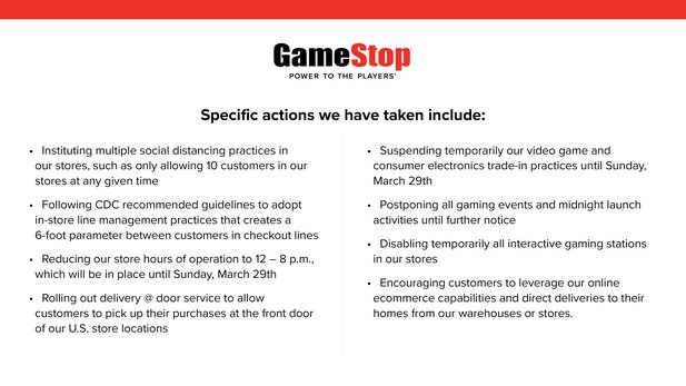 That is the announcement with which GameStop stores in the US will soon be "armed" will be.